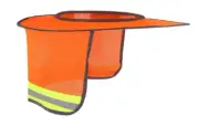 Orange Hard Hat Sunshield Upgrade Full Brim Neck Sunshade