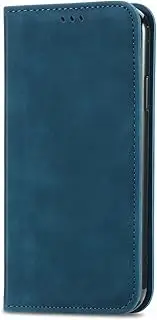 [YukeTop] Case for Oppo A57 5G, PU Leather Flip Folio Wallet Cover, with Card Slots, Case Cover for Oppo A57 5G.(Blue)