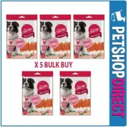 Allpet Its Treat Time Dry Chicken Jerky & Calcium Bone Twisted 500g X5 BULK BUY