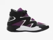Reebok Men's Instapump Fury Zone Basketball Shoes Black Purple White Size 12