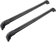 2PCS Cross Bars Compatible for VW Touareg CR 2019-2025 Crossbar LuggageCarrier Roof Rack Rail Carrier LockableCargo Bars(Black)