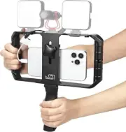 Brand NEW Smartphone Video Rig Hand Grip Stabilizer Filmmaking Vlogging iPhone
