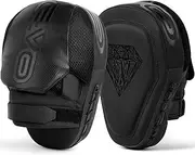 EVO Fitness Curved Boxing MMA Focus Pads Hook and Jab Mitts Set Muay Thai Kickboxing Martial Arts Hand Target Training Sparring Pads UFC PRO