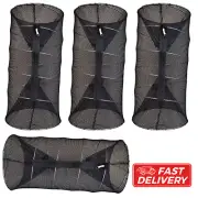4 Pack Crawfish Trap 24 in Minnow Trap Mesh Collapsible for Crayfish Bait Traps