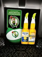 Corona Boston MA Celtics BEER LED LIGHTED 24” Sign New Box Rare Vtg NBA