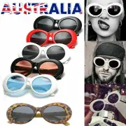 Kurt Cobain Clout Goggles Rapper Glasses Unisex Sunglasses White Oval Goggles