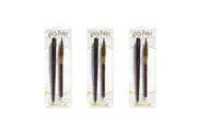 6pc Wizarding World Harry Potter Wand And Brush Themed Novelty Pen Set