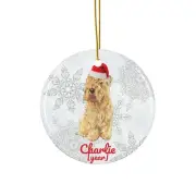 Wheaten Terrier Ornament Soft Coated Gift Custom Mom or Dad Christmas Tree Year