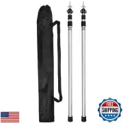 JCMCAMP Tarp Poles, Telescoping Tent Poles, Ultra-Lightweight Portable Alumin
