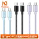 【Mcdodo 麥多多】USB-C TO Type-C PD 2M 快充/充電傳輸線 晶體系列(雙Type-C/PD閃充)