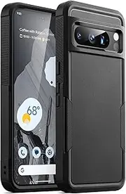 JETech Case for Google Pixel 8 Pro 6.7-Inch 2023, Heavy Duty Dual-Layer Protection, Rugged Tough Shockproof Phone Cover with Matte Design (Obsidian)
