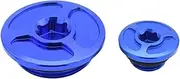 JININGLEZX Motorcycle CNC Engine Timing Oli Filter Plugs Screw Bolts Set Compatible with XR650L CRF1000L CRF250R CRF250L CRF450R CRF450X CRF230F(Blue)