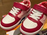 A Bathing Ape Bape Sta #2 Kids Pink Camo White Red US 11k UK 10.5k EU 28 17cm