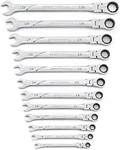 Gearwrench 120XP Universal Spline XL Flex Head Ratcheting Combination Metric Wrench 12-Pieces Set