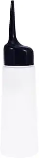 HAKIDZEL 2Pcs Refillable Plastic Hair Salon Container for Shampoo Hair Dye Large Capacity Squeeze Bottle for Home and Salon Use Easy to Fill and Durable White