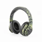 X Echo Bluetooth Headphones Over Ear 3 Hour Battery Life Camouflage