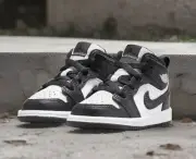 Jordan 1 Mid SE Panda Elephant Toddler Size 8c NEW Fast Ship Box