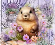 Groundhog, Mouse Pad, Sublimated, Can Personalize, Made to Order (mp327)