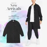 在飛比找遠傳friDay購物優惠-Nike 襯衫外套 NSW Jacket 黑 女款 長版 毛