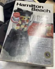 Hamilton Beach Wave Crusher Multi-Function Blender, 40 oz Black, 58146 Glass Jar