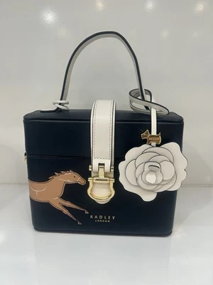 Brand New Radley Kentucky Derby - Small Flapover Shoulder Bag - Ink - RRP £219
