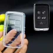 Transparent Key Fob Shell Case Holder For Range Rover Evoque Discovery Jaguar (for: Jaguar)