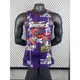 現貨 MN熱壓復古球衣:SW 猛龍隊98/99賽季塗鴉 1號麥迪15號卡特NBA球衣