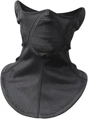 [ａ aternee] Winter Neck Gaiter Cold Weather Scarf with Drawstring Face Mask for Cold Weather