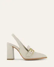 CODIE HIGH HEELS OFF WHITE LEATHER