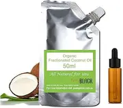 50ml Organic Fractionated Coconut Oil For Skin/Hair Growth/Face Moisturizer | Liquid Coconut | Carrier Oil