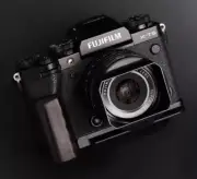 Wood Wooden Camera L Handle Hand Grip for Fujifilm XT5 X-T5 w/Alloy Baseplate