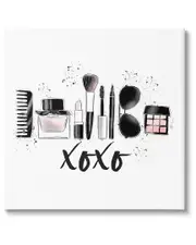 Xoxo Various Glam Makeup Canvas Wall Art by Alison Petrie