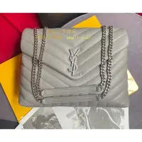 在飛比找Yahoo奇摩拍賣-7-11運費0元優惠優惠-【二手正品】SAINT LAURENT 聖羅蘭 學院包 金鏈