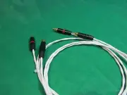 20' SILVER PLATED MIL-SPEC AUDIOPHILE INTERCONNECT FOR DIN AMPLIFIER RCA CABLE.