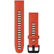 Garmin 010-13279-04 QuickFit 20 mm Replacement Watch Bands - Flame Red Silicone