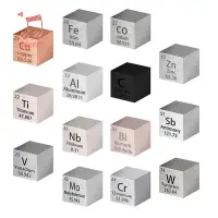 在飛比找蝦皮商城精選優惠-14pcs Elements 方形套裝密度方形純金屬元素週期