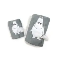 在飛比找momo購物網優惠-【Marushin 丸真】Moomin 刺繡立體毛巾(生氣嚕