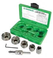 Greenlee 660 Quick Change Carbode Hole Cutter Kit for Stainless Steel