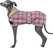 UOSIA Winter Dog Coat Warm Fleece Dog Jacket for Italian Greyhound Whippet Adjustable Reflective Dog Vest with Leash Hole Soft Thick Dog Cold Weather Coats for Small Medium Large Dogs