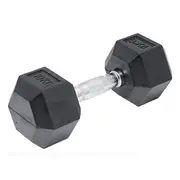 10Kg Commercial Rubber Hex Dumbbell Gym Weight