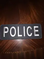 Chicago Police Grey Gray Black Shirt Jacket Uniform Back Patch Badge Emblem 11X4