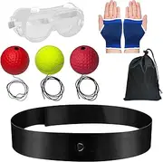 Box Bollen,Boxing Reflex Ball, Boxing Ball with Headband, Punching Balls Equipment for Focus, Reaction Speed,Agility, Punching Speed, Fight Skilland Hand Eye Coordination Training
