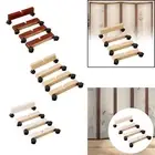 4x Privacy Screen Holder, Privacy Screen Stand, Wood Base Screen Panel Feet