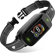 Dog Training Device, Bark Collar for Dogs Colour Screen Intelligent Dog Trainer Waterproof IP67 Rechargeable with Beep, Vibration, Safe Shock Modes 5 Adjustable Sensitivity Training Shock Collar