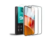 [2 Pack] ZUSLAB for iPhone 13 / for iPhone 13 Pro 6.1" Tempered Glass Screen Protector Flim Case Friendly 9H Hardness - Black