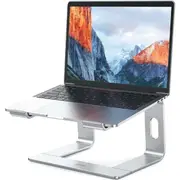BESIGN LS03 Aluminum Laptop Stand, Ergonomic Detachable Computer Stand, Riser Holder Notebook Stand Compatible with Air, Pro, Dell, HP, Lenovo More 10-15.6" Laptops, Silver