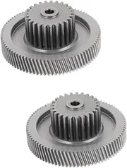 ibasenice 2 Pcs Sturdy 18:1 Metal Stripped Slide Out Motor Gear Easy Installation