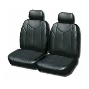 Leather Look Car Seat Covers For Mitsubishi Triton Dual Cab 2006-2020 - Grey