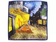 Battisti Pocket Square / Bandana Van Gogh Cafe at Night Impressionist Art Painti