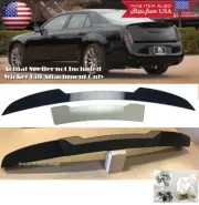 2 Pcs Trunk Decklid Spoiler Gurney Flap Wicker bill For 11-Up Chrysler 300 300C (for: Chrysler)